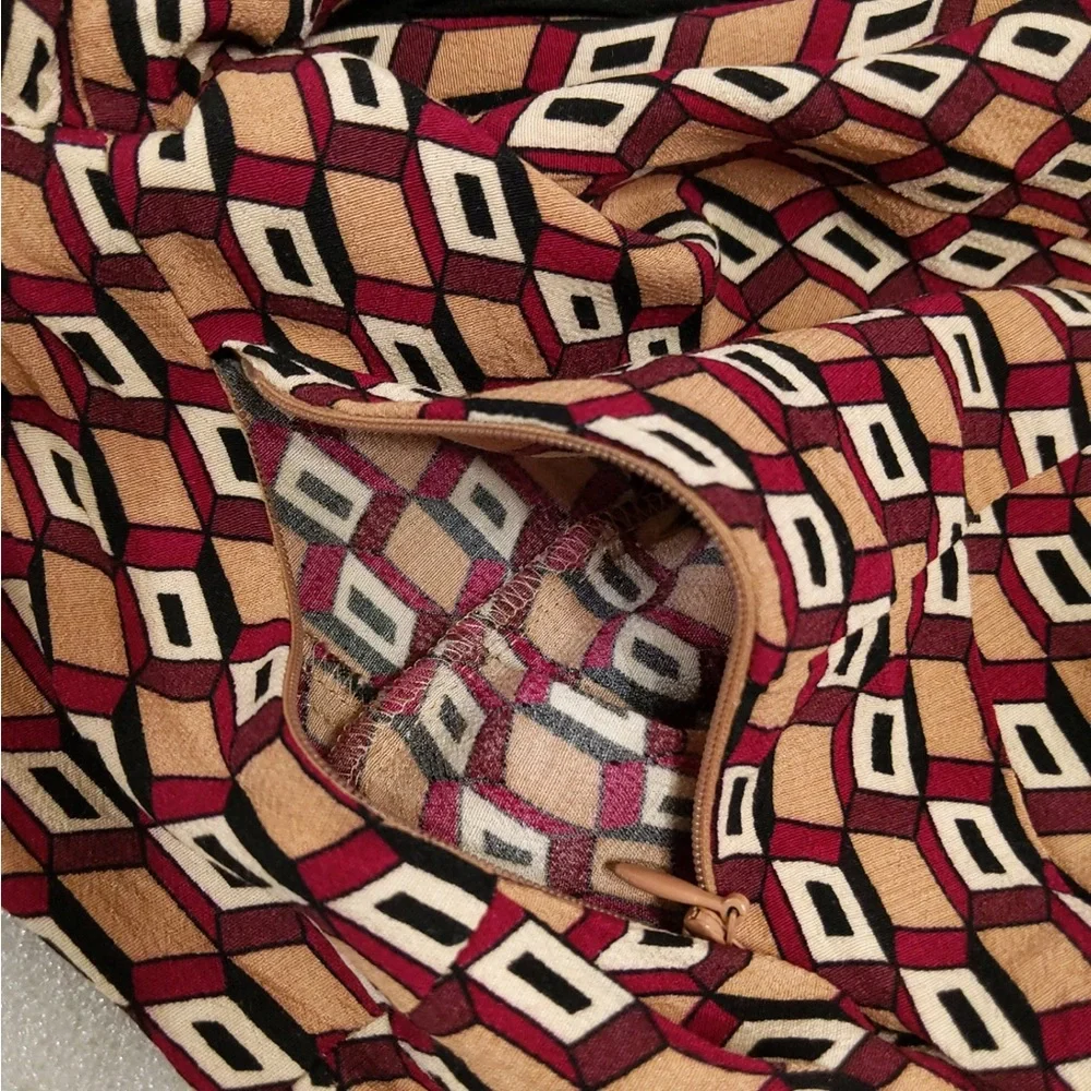 2x 👯‍♀️Host Pick⚡️Zara Geometric Print Dress with Bow Tie - Picture 9 of 11